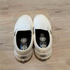 Vans Men's White/Cream Slip-On Shoes